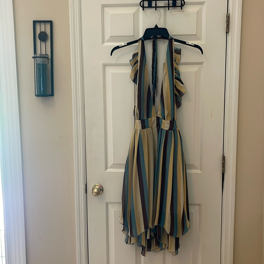 Backless deep plunge dress!